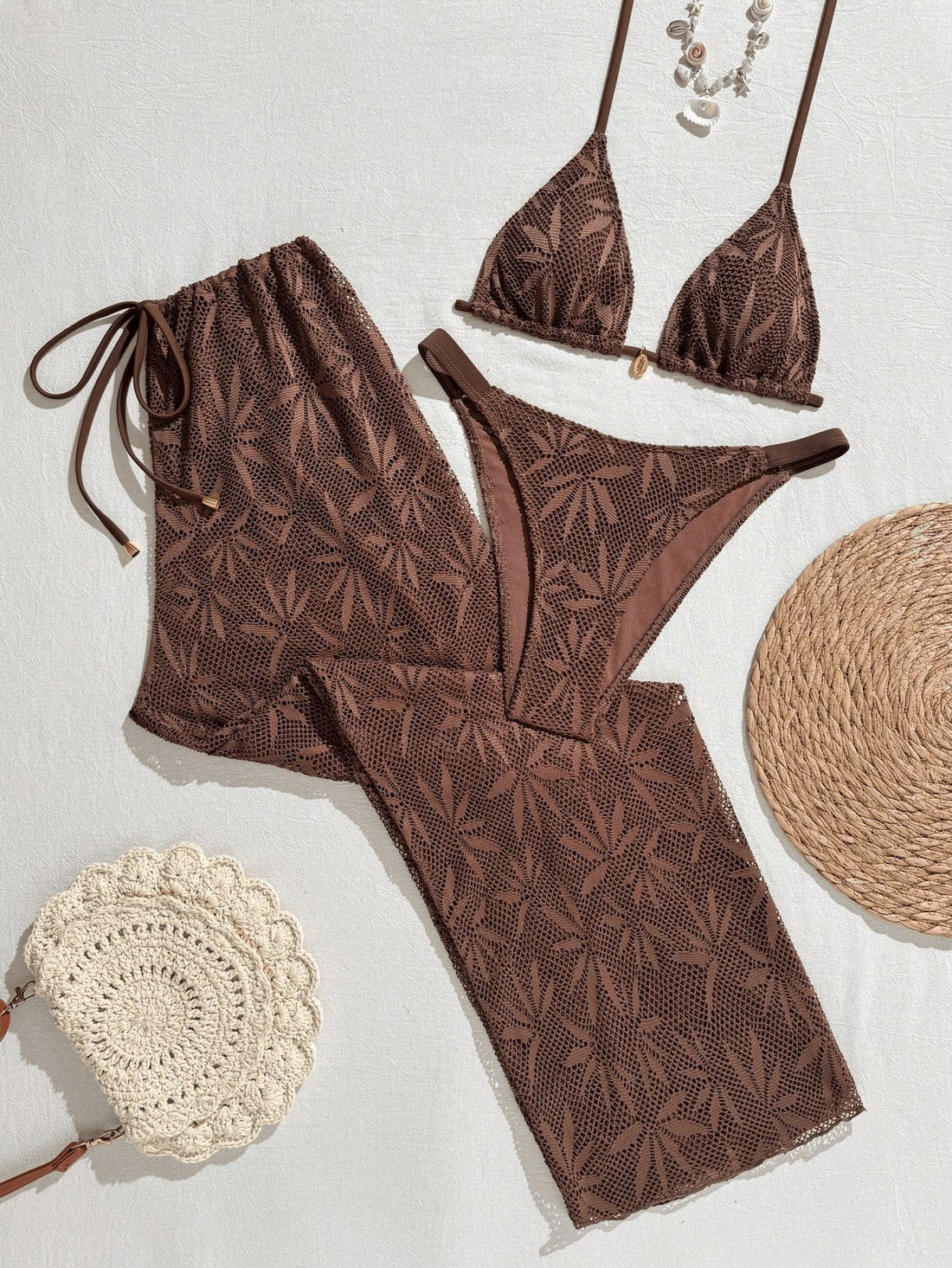 Damen Bikiniset mit modischem Häkelmuster – Maréssa