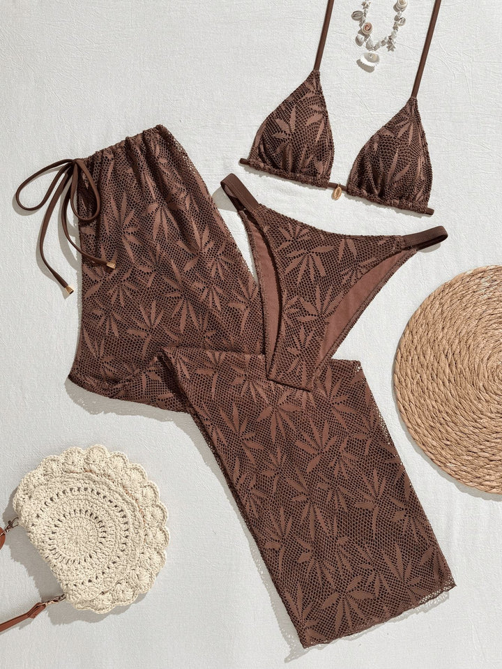 Damen Bikiniset mit modischem Häkelmuster Echo Archiv