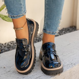 Damen Modische Loafers mit komfortablem PlatEchoarchivu und eleganter Sohle Echoarchiv