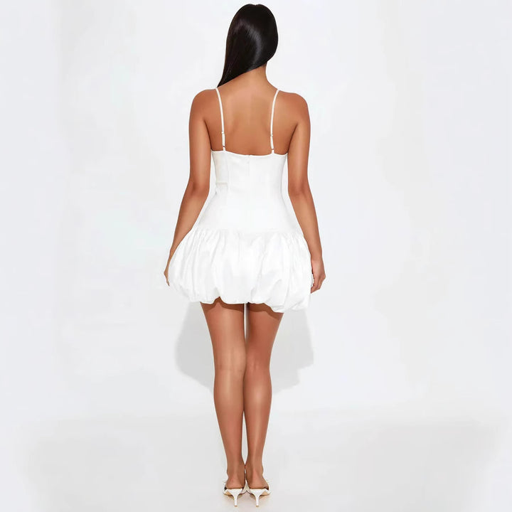 Damen Korsettkleid mit voluminösem Rock und feinen Trägern Echo Archiv