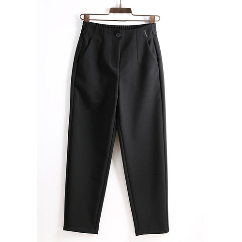 Damen Elegante und bequeme High-Waist Stoffhose Echoarchiv