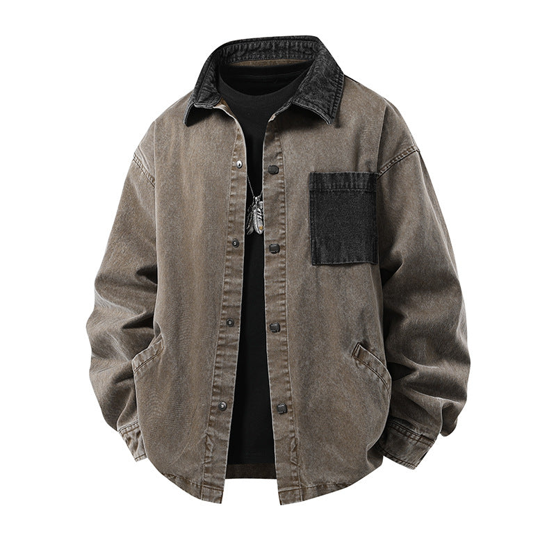 Herren Trendy Denim-Hemdjacke Echo Archiv