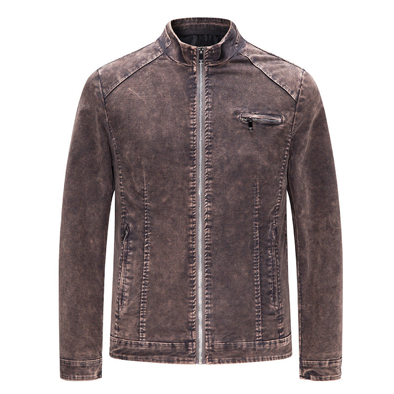 Herren modische Freizeitjacke mit leichtem Denim-Effekt Echoarchiv