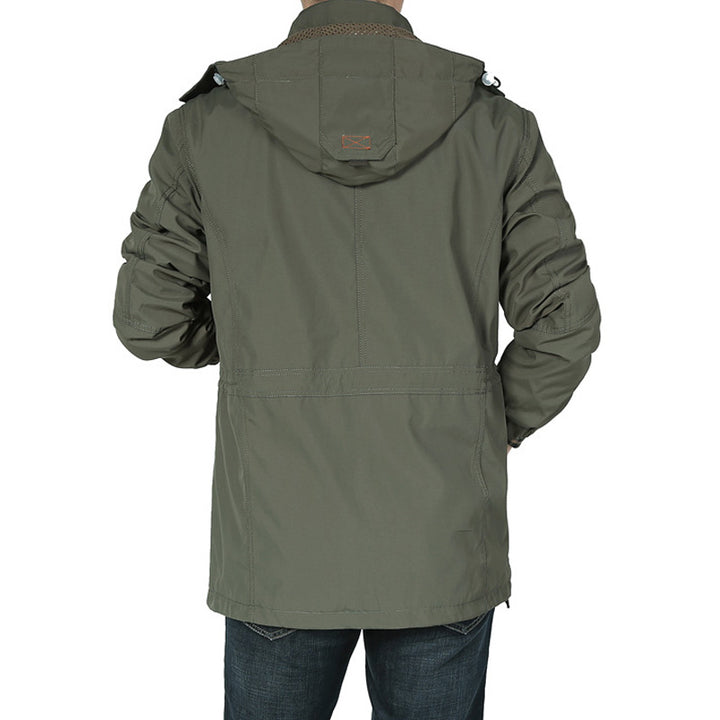 Herren Praktische Übergangsjacke mit Multifunktionalen Taschen Echo Archiv