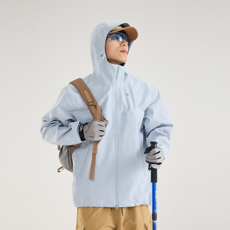 Herren Wasserdichte Softshell-Outdoorjacke mit verstellbarer Kapuze und atmungsaktiver Membran Echoarchiv