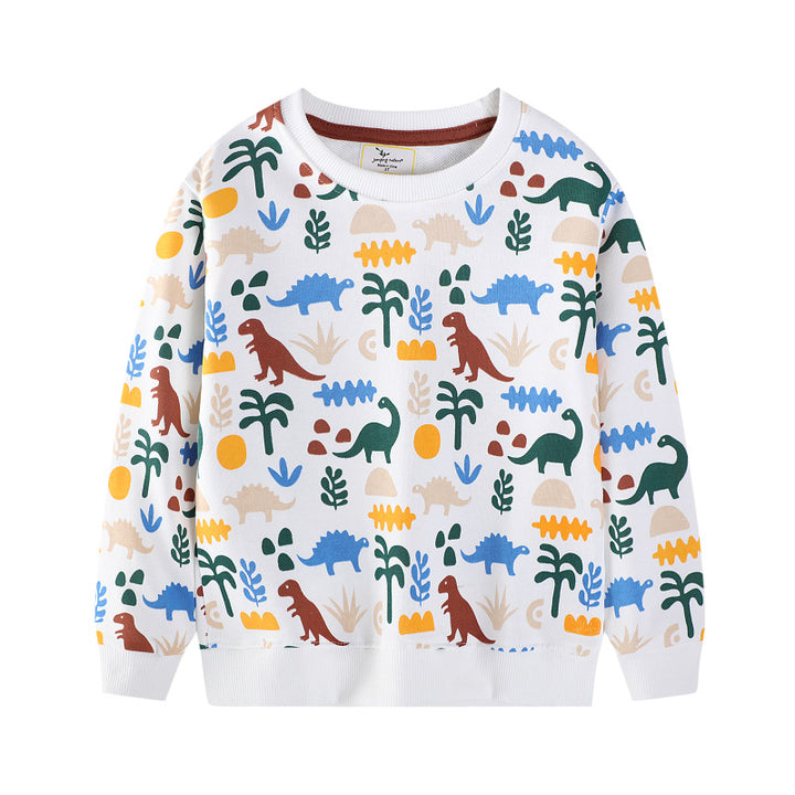 Jungen Sweatshirt mit lebhaftem Dinosaurier-Muster Echo Archiv