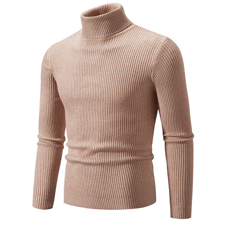 Herren feiner Rollkragenpullover aus langlebigem Strickmaterial Echoarchiv