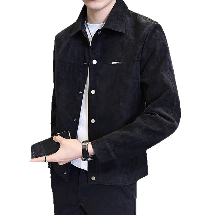 Herren Modische Kunstlederjacke Echoarchiv