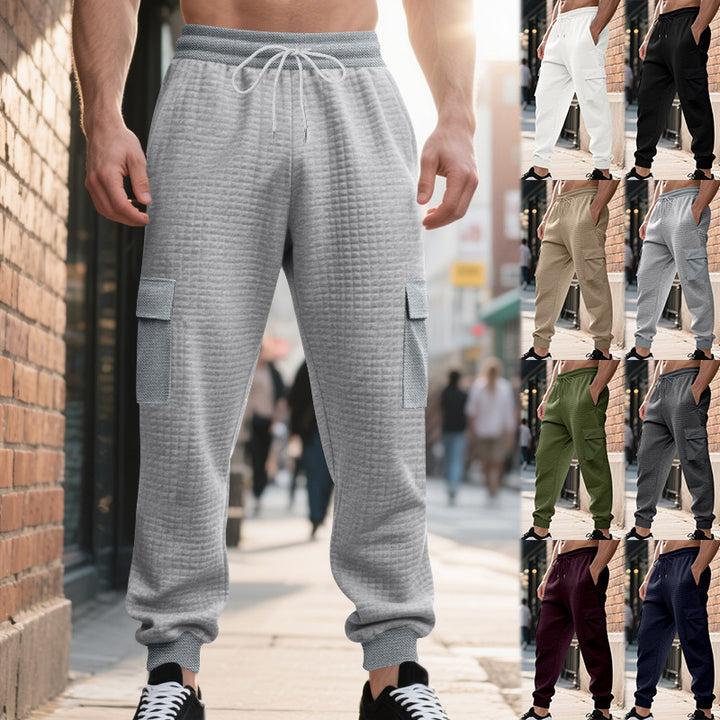 Herren Sportliche Cargo-Hosen mit elastischem Bund und mehreren Taschen Echoarchiv