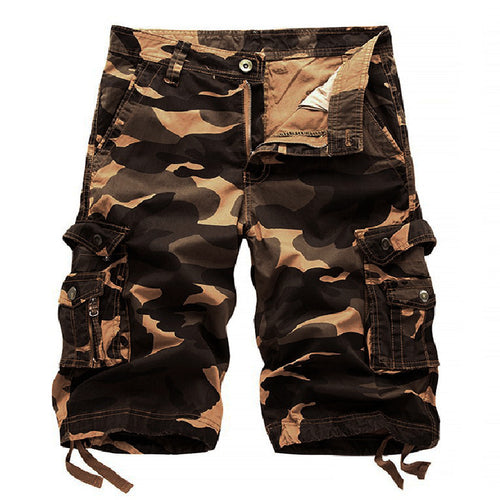 Herren Cargoshorts mit multifunktionalen Taschen und camouflagemuster Echoarchiv
