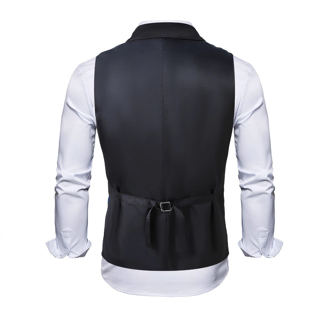 Herren elegante Paisley-Weste mit glänzendem Finish Echoarchiv