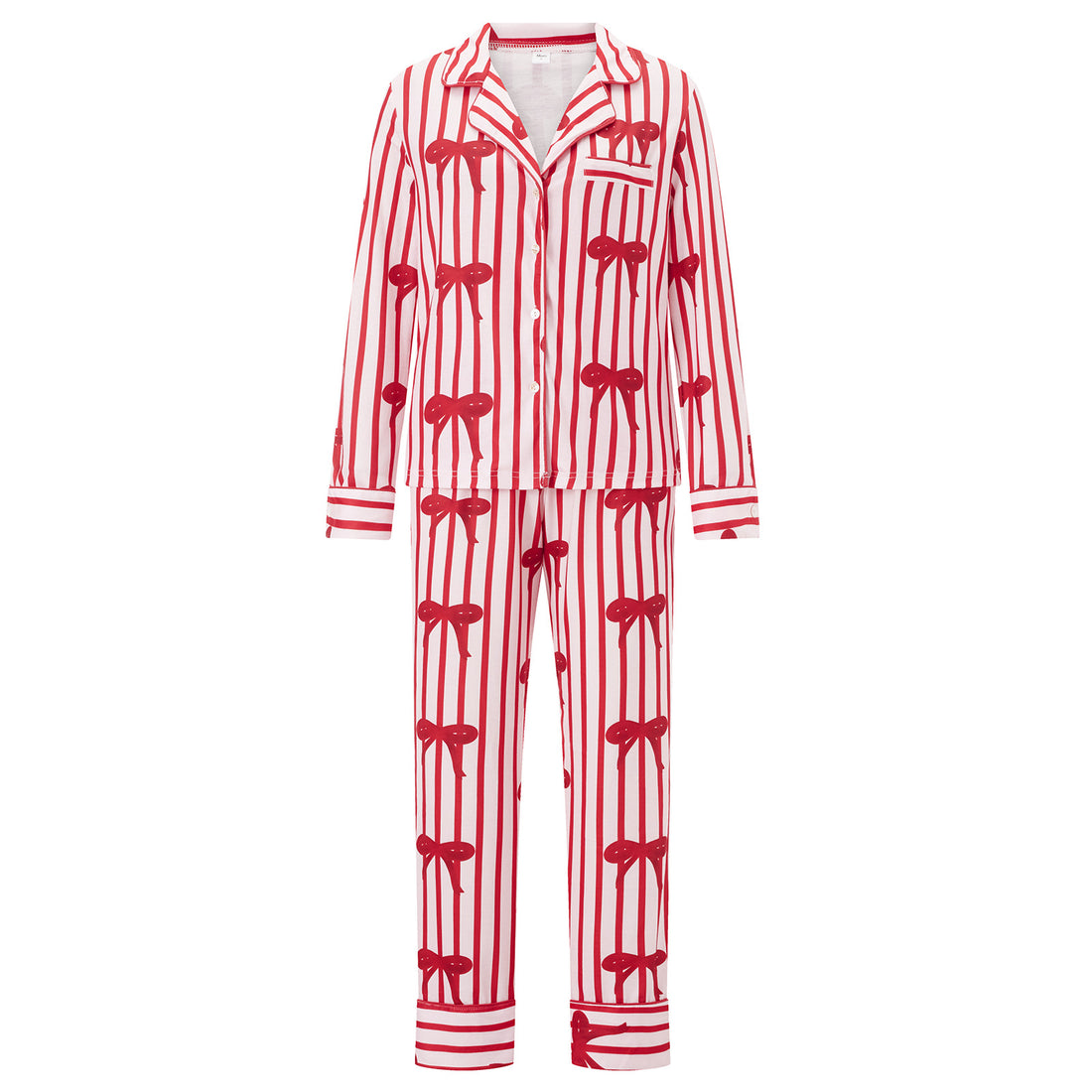 Damen Pyjama mit festlichem Design – Élanora