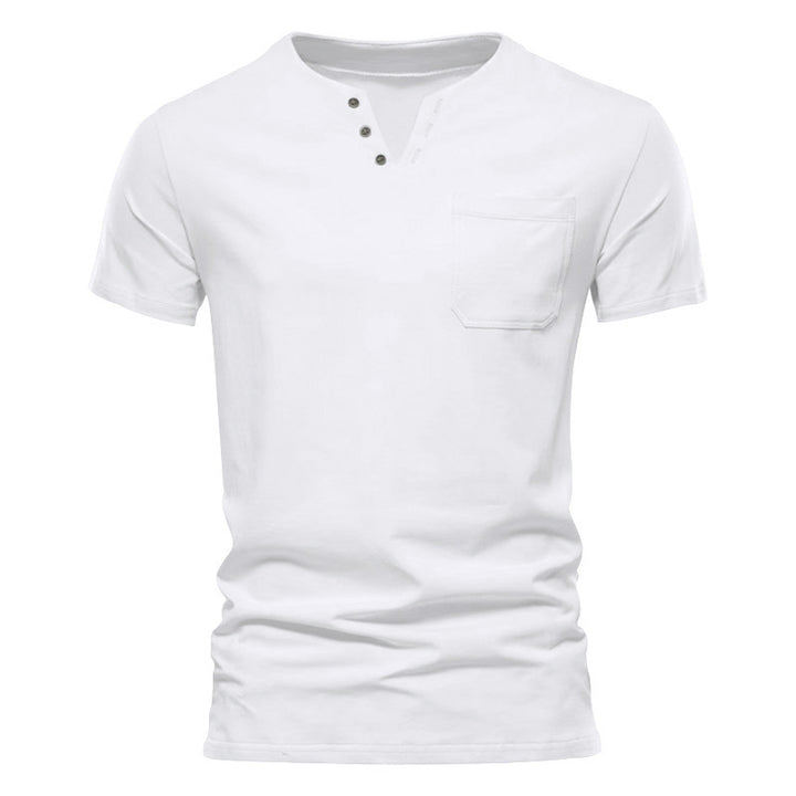 Herren Kurzarmshirt mit Knopfleiste und Brusttasche Echoarchiv