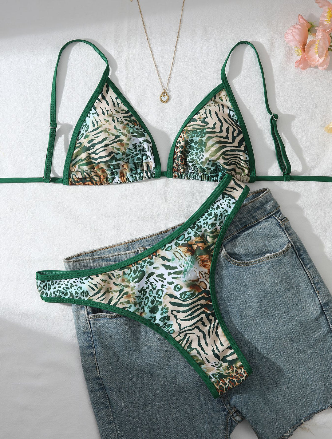 Damen Tiermuster Bikini Set Echo Archiv