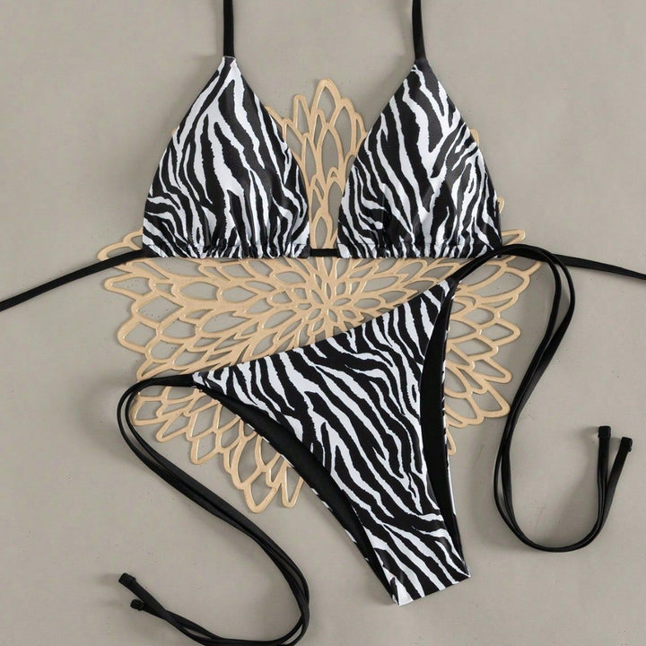 Damen Triangel-Bikini in auffälligem Tiermuster Echo Archiv