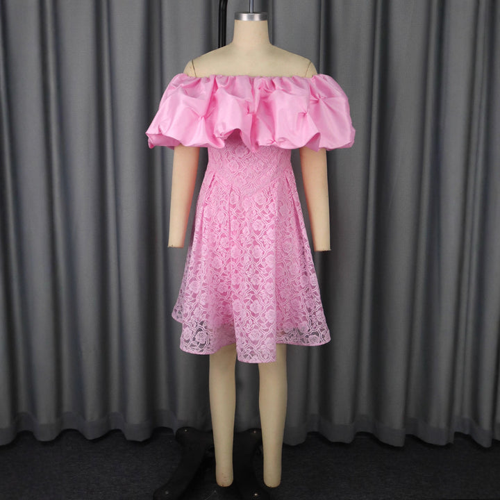 Damen Freizeitkleid mit schulterfreiem Volant Echo Archiv