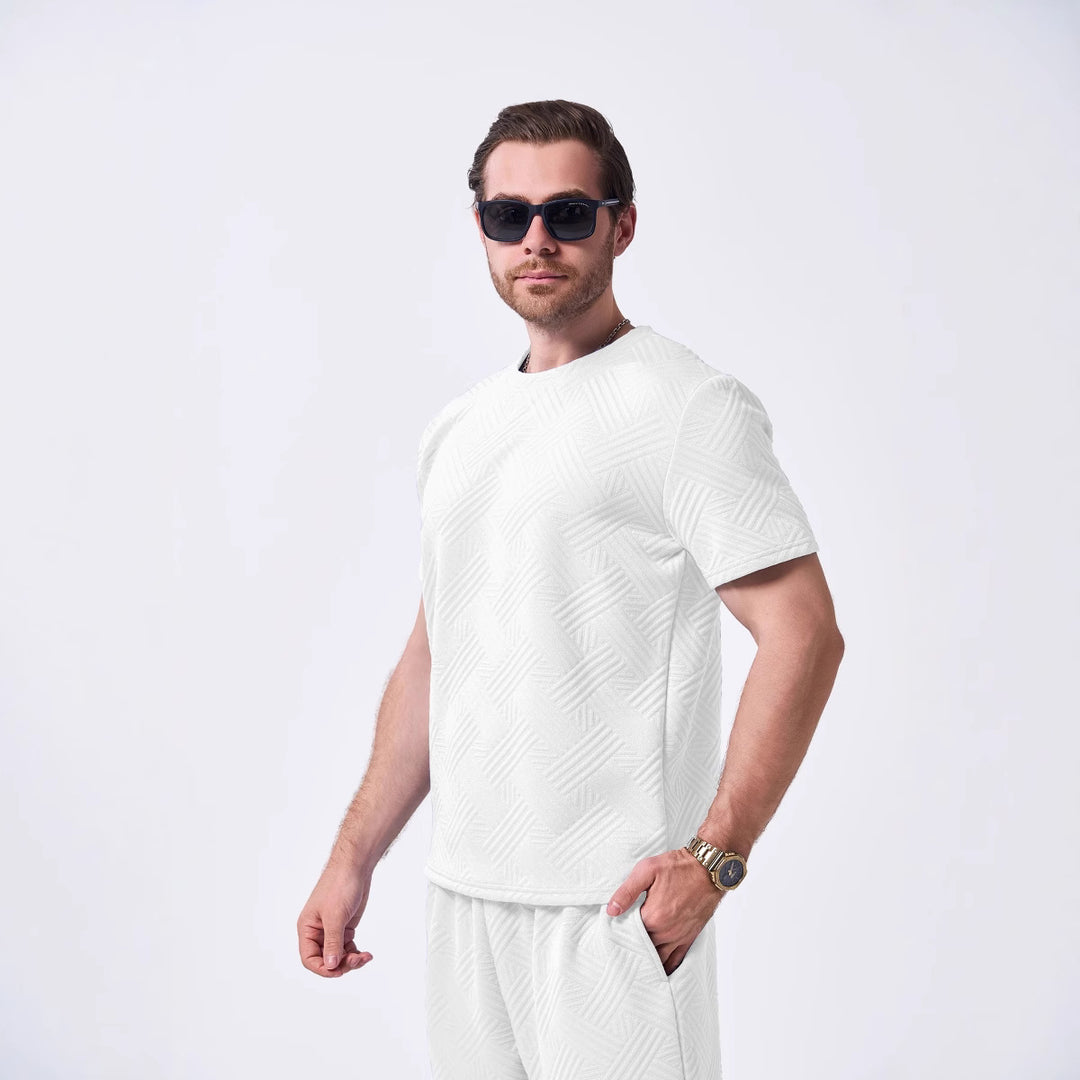 Herren lässiges Premium T-Shirt mit strukturiertem Design und hohem Tragekomfort Echoarchiv
