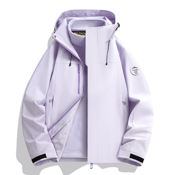 Herren Wetterfeste Softshelljacke mit Fleece‑Innenfutter, verstellbarer Kapuze & Reißverschluss‑Brusttasche Echoarchiv