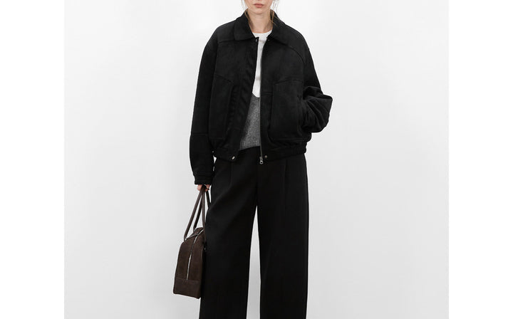 Damen Modische Oversized-Jacke Echoarchiv