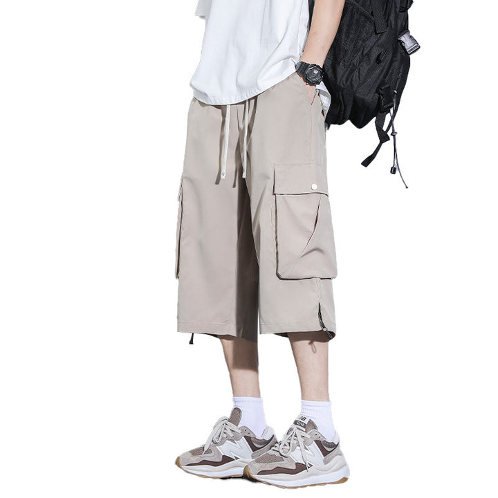 Herren praktische Cargo-Shorts mit mehreren Taschen und verstellbarem Bund Echoarchiv