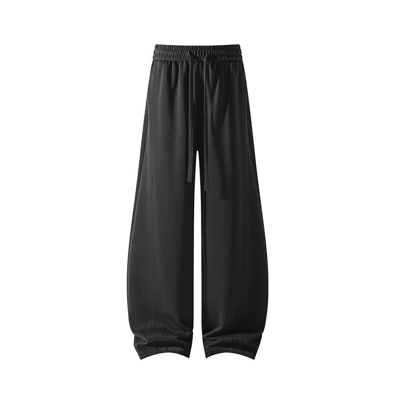 Herren Extraweite Relaxed-Loungehose aus atmungsaktivem Jersey mit Kordelzug Echo Archiv