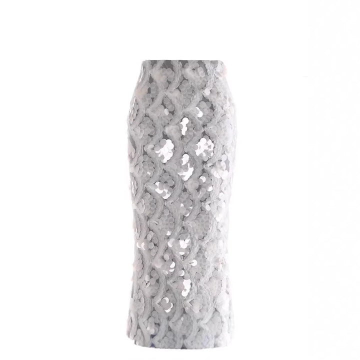 Damen Maxirock mit einzigartigem Volantdesign und transparenter Spitze Echo Archiv