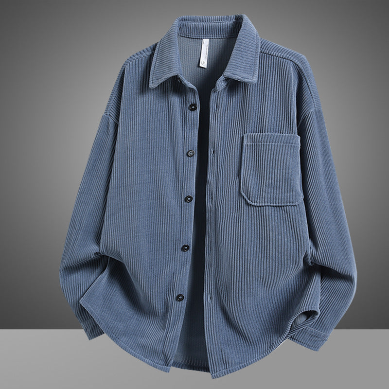 Herren Cordhemdjacke mit praktischem Schnitt und Brusttasche Echoarchiv