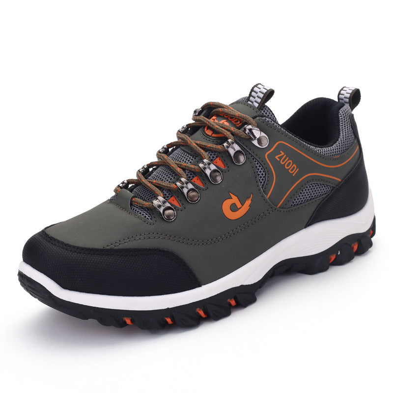 Herren robuste Trail‑Trekking‑Sneaker mit verstärkter Zehenkappe, Metallösen und multidirektionaler Profilsohle – Norré