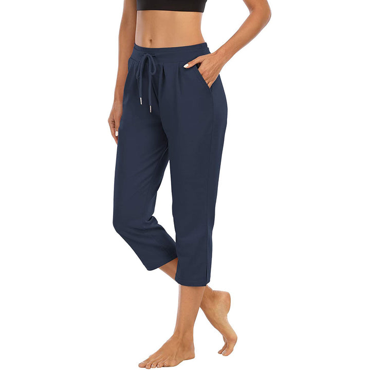 Damen nan lässige Jogginghose mit hoher Taille, Kordelzug und praktischen Seitentaschen Echo Archiv