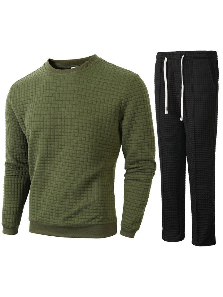 Herren gemütliches Sweatshirt und Jogginghose Set Echoarchiv