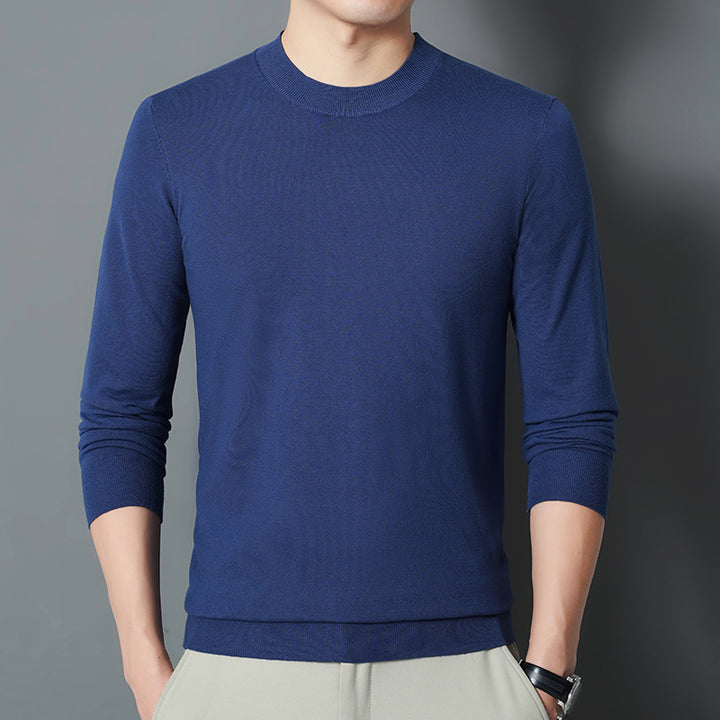 Herren Feiner Rundhalspullover aus Feinstrick mit schmaler Silhouette Echo Archiv