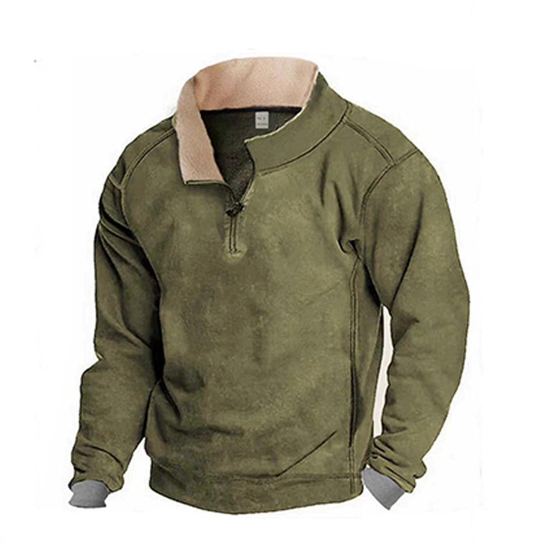 Herren Fleece Sweatshirt mit Stehkragen Echoarchiv