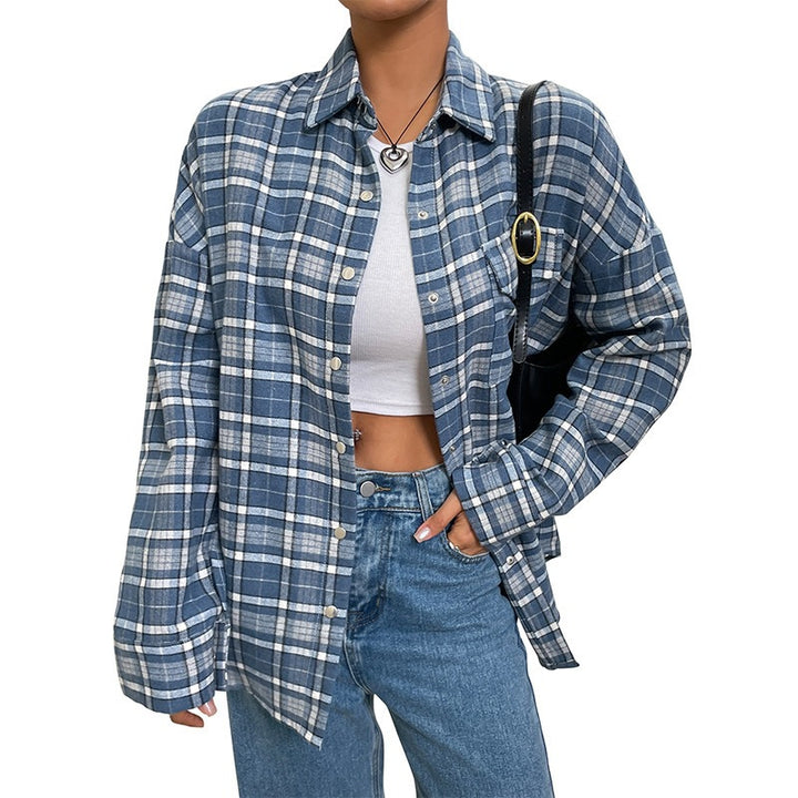 Damen Karierte Overshirt Echo Archiv