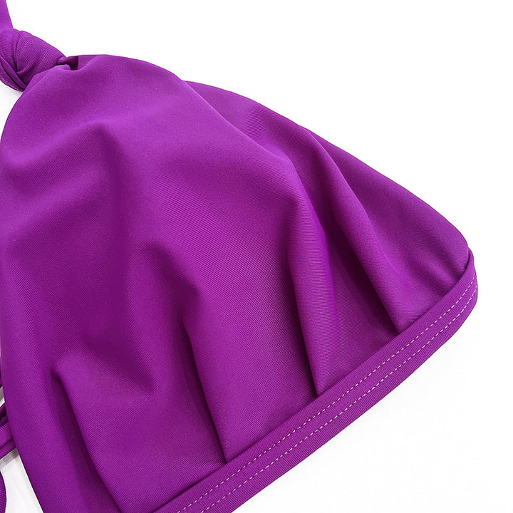 Damen Triangel-Bikini mit hohem Beinausschnitt und eleganten Knoten Echo Archiv