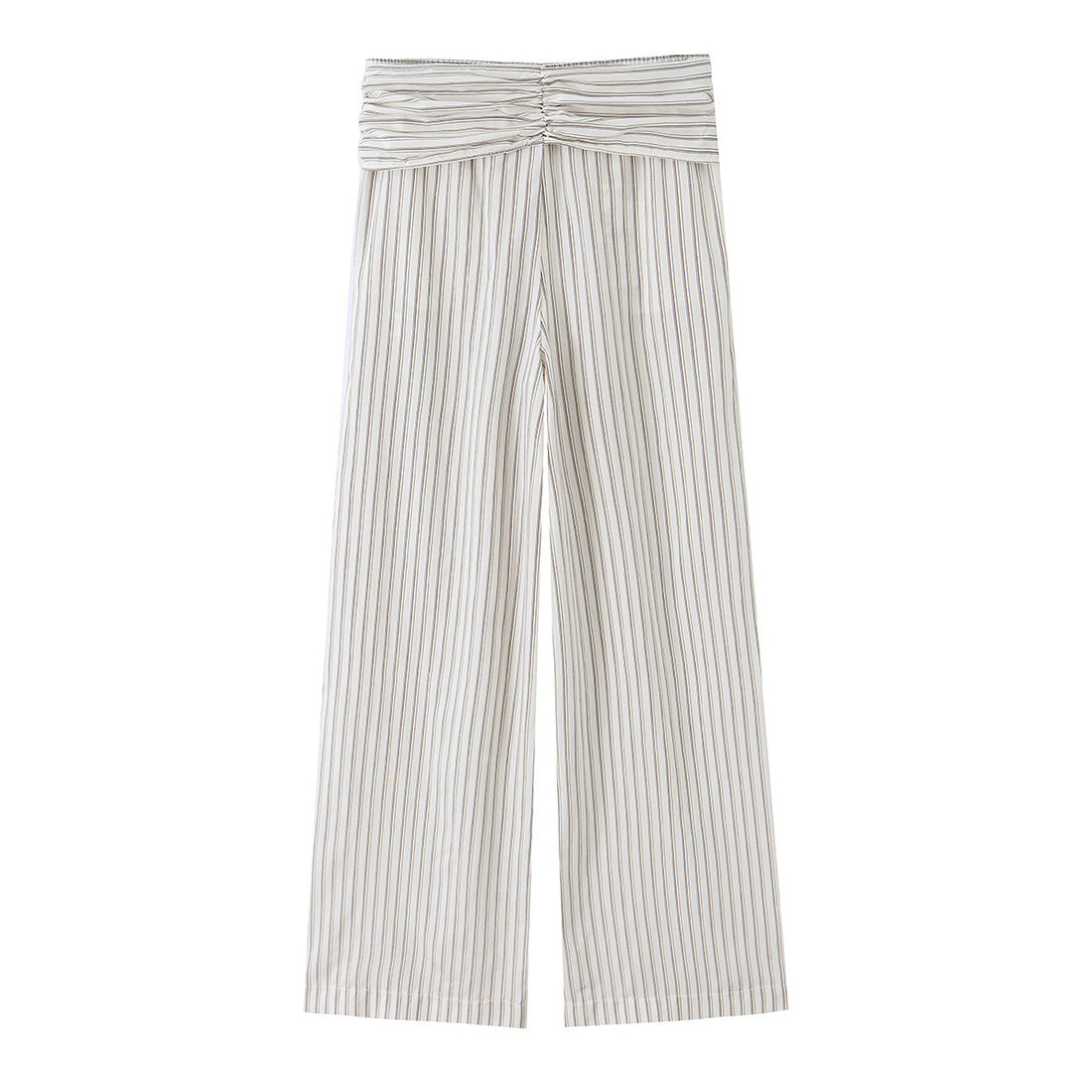 Damen Hochtaillierte weite Palazzohose mit Bindegürtel Echo Archiv
