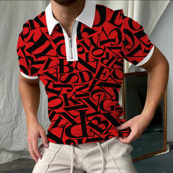 Stylisches Kariertes Kurzarm-Polo-Shirt für Herren Echoarchiv