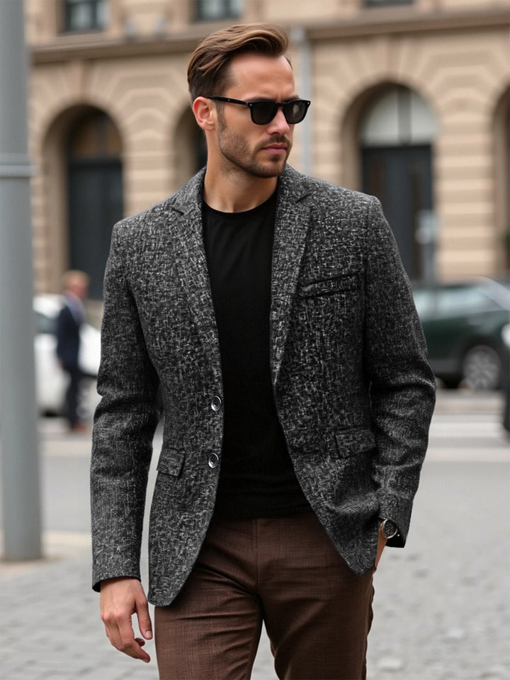 Herren strukturierter Casual Blazer Echoarchiv