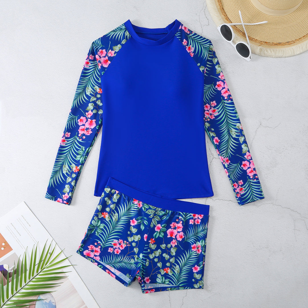 Damen UV-Schutz Rashguard-Set mit floralem Design Echo Archiv