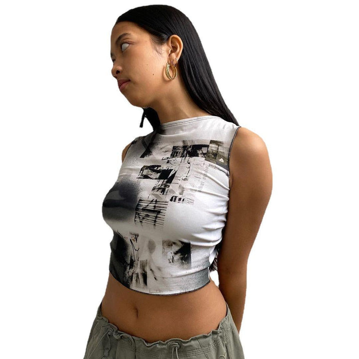 Damen Crop Top Echo Archiv