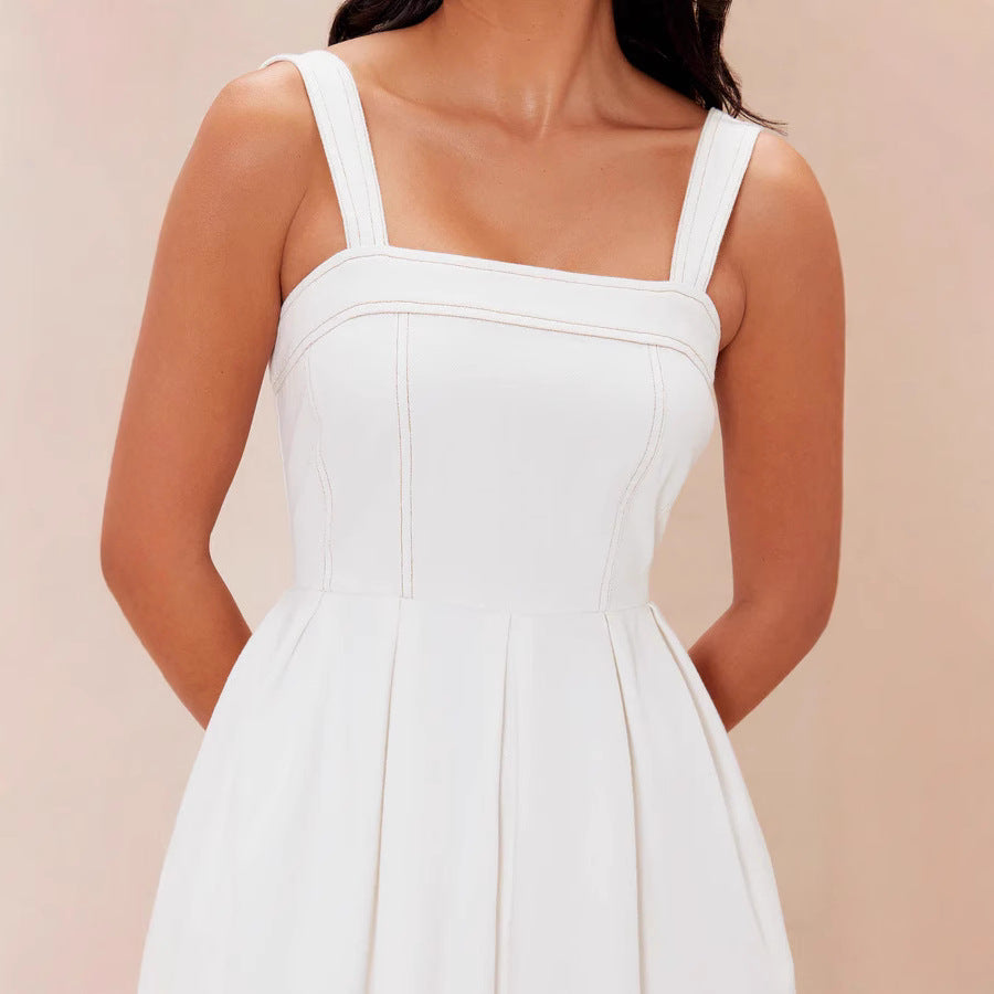 Damen Maxikleid mit schmalen Trägern und elegantem Schnitt Echo Archiv