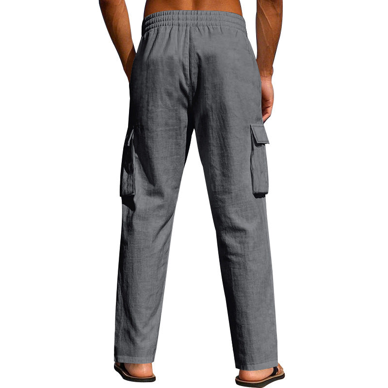 Herren Cargo-Hose mit bequemen Taschen und elastischem Bund Echoarchiv