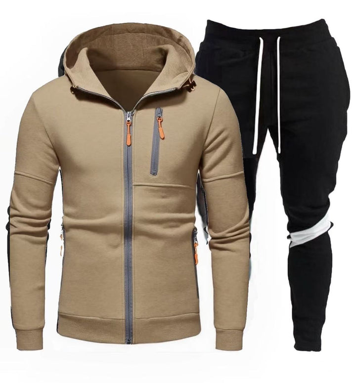 Herren sportliche Kapuzenjacke mit praktischem Reißverschluss und Jogginghose Echoarchiv