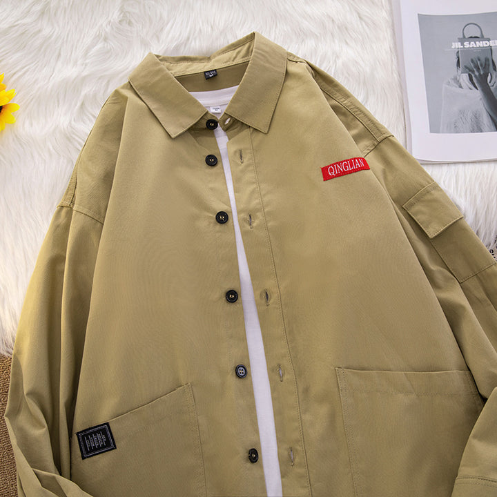 Herren lässige Utility-Jacke mit praktischen Taschen und modernem Schnitt Echoarchiv