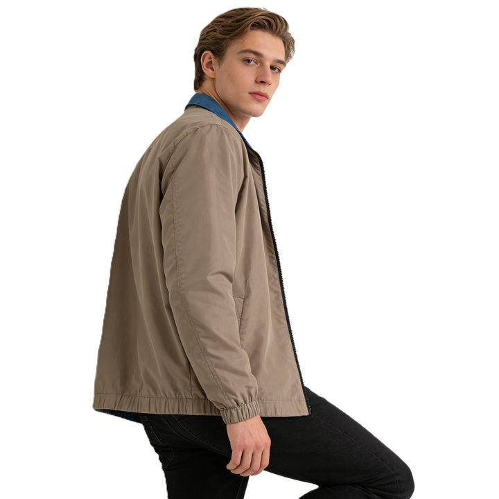 Herren Leichte Packbare Windbreaker-Jacke mit Zweiwege-Reißverschluss Echoarchiv