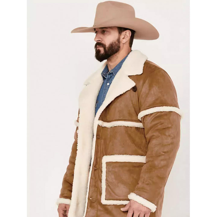 Herren Lammfellimitat-Jacke mit weichem Innenfutter Echoarchiv