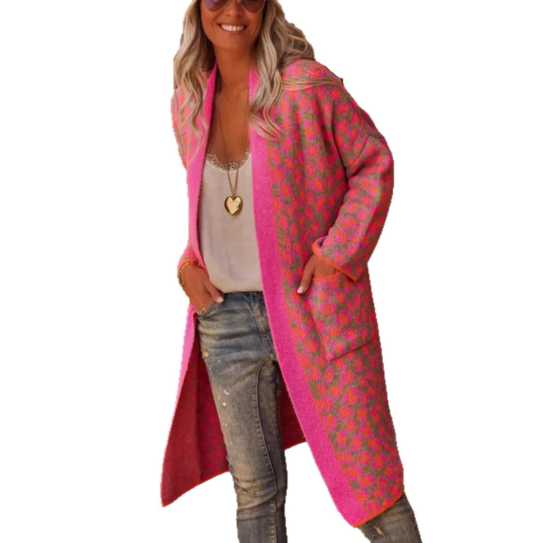 Damen modischer Cardigan mit auffälligem Muster Echoarchiv