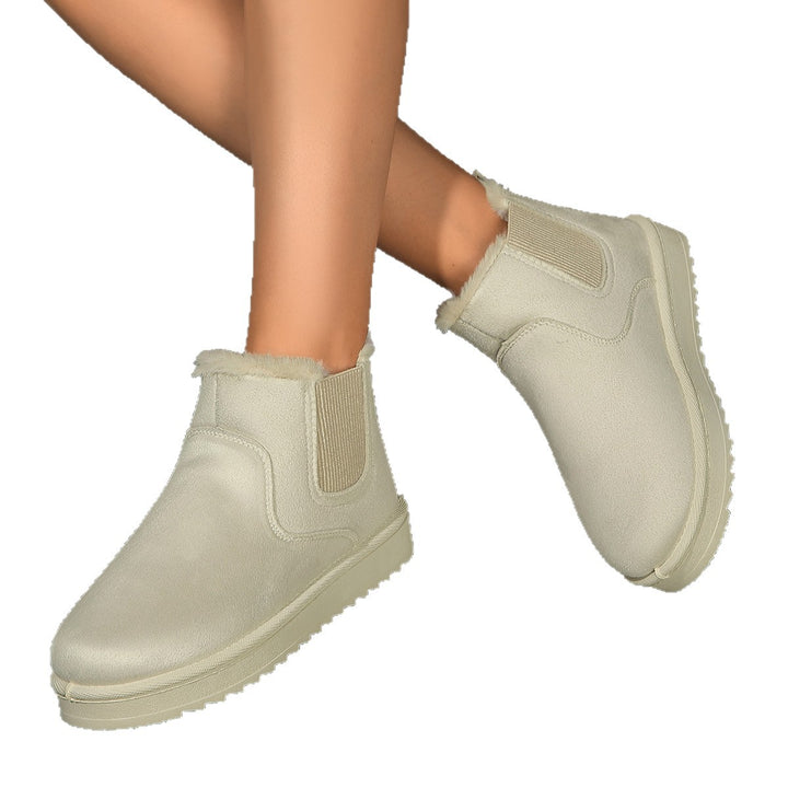 Damen  Chelsea-Boots mit warmem Teddyfutter, elastischem Seiteneinsatz und rutschfester Profilsohle Echo Archiv