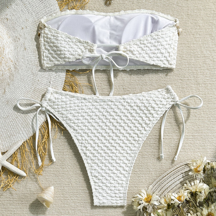 Damen Bandeau-Bikini mit edlen Muschelverzierungen Echo Archiv