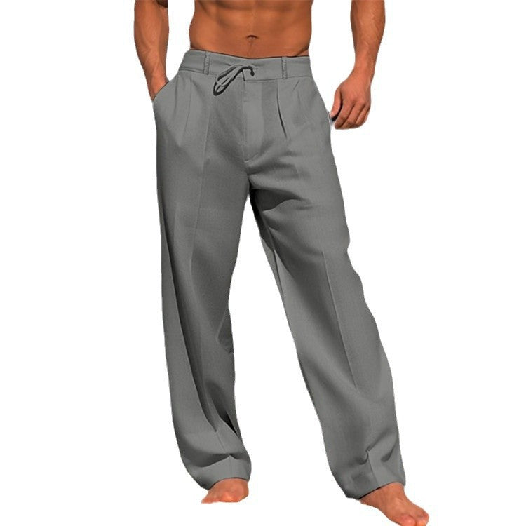 Herren Elegante Chinohose mit Lockerer Passform Echoarchiv