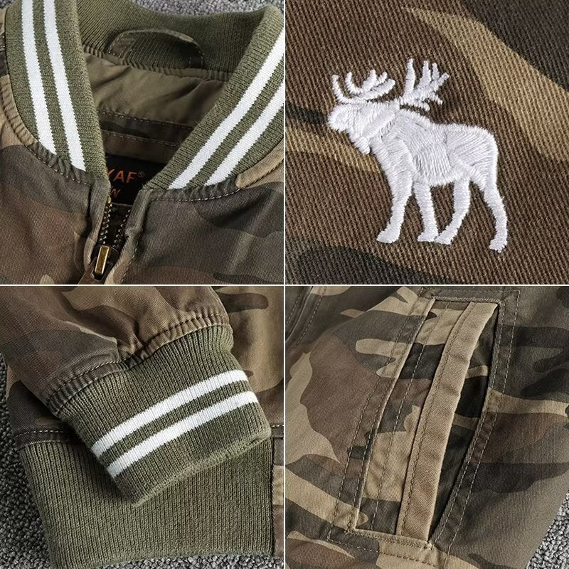 Herren Camouflage Bomberjacke Echo Archiv